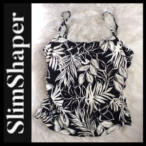 Slimshaper Tropical Print Slimming Tankini